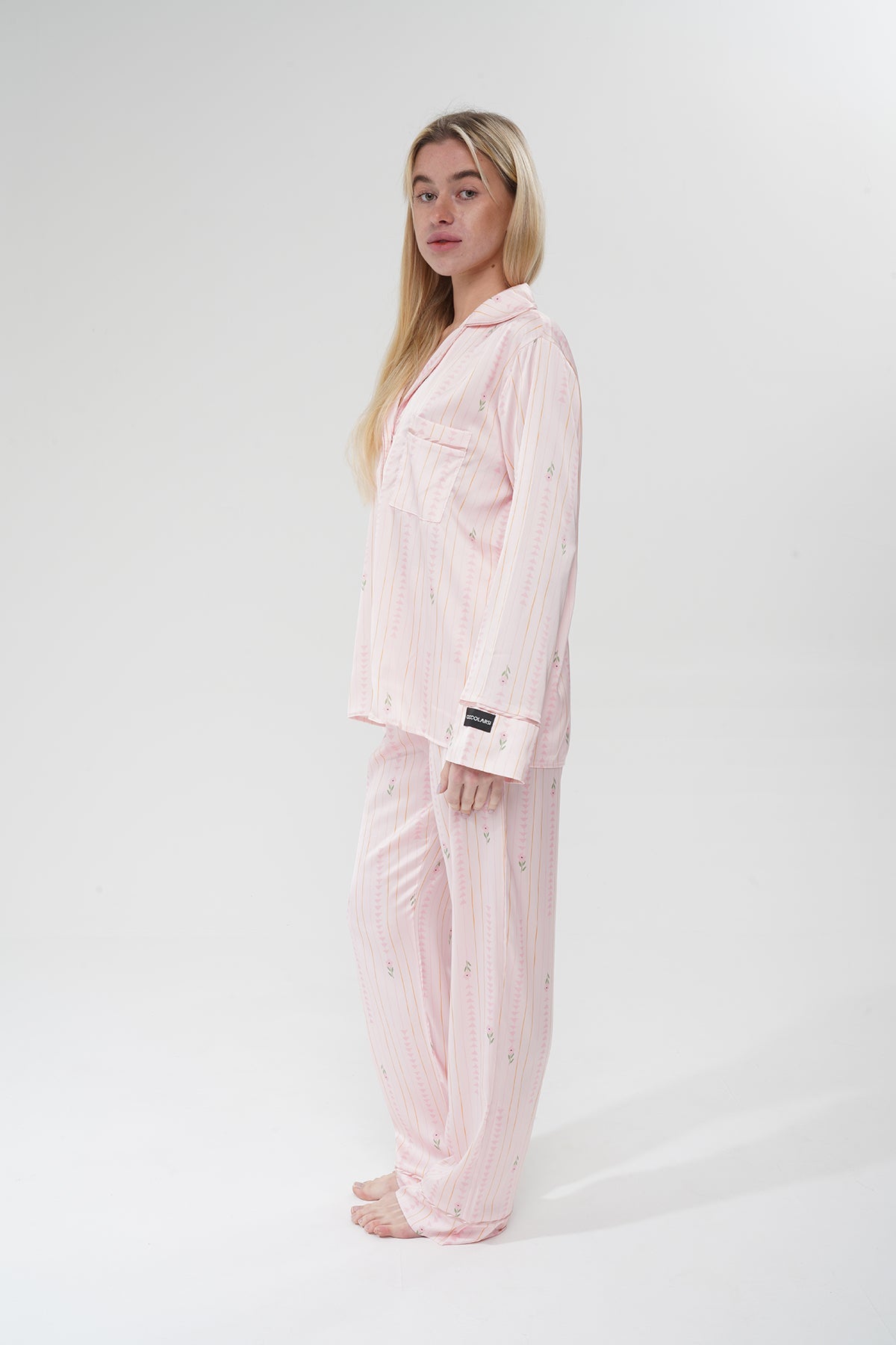 Çiçekli Pembe Pijama Takımı | COCOLARSİ - Modaludo