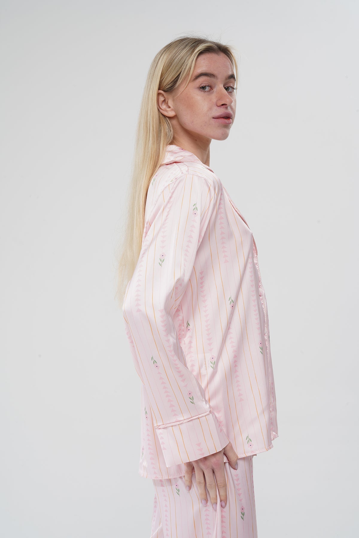 Çiçekli Pembe Pijama Takımı | COCOLARSİ - Modaludo