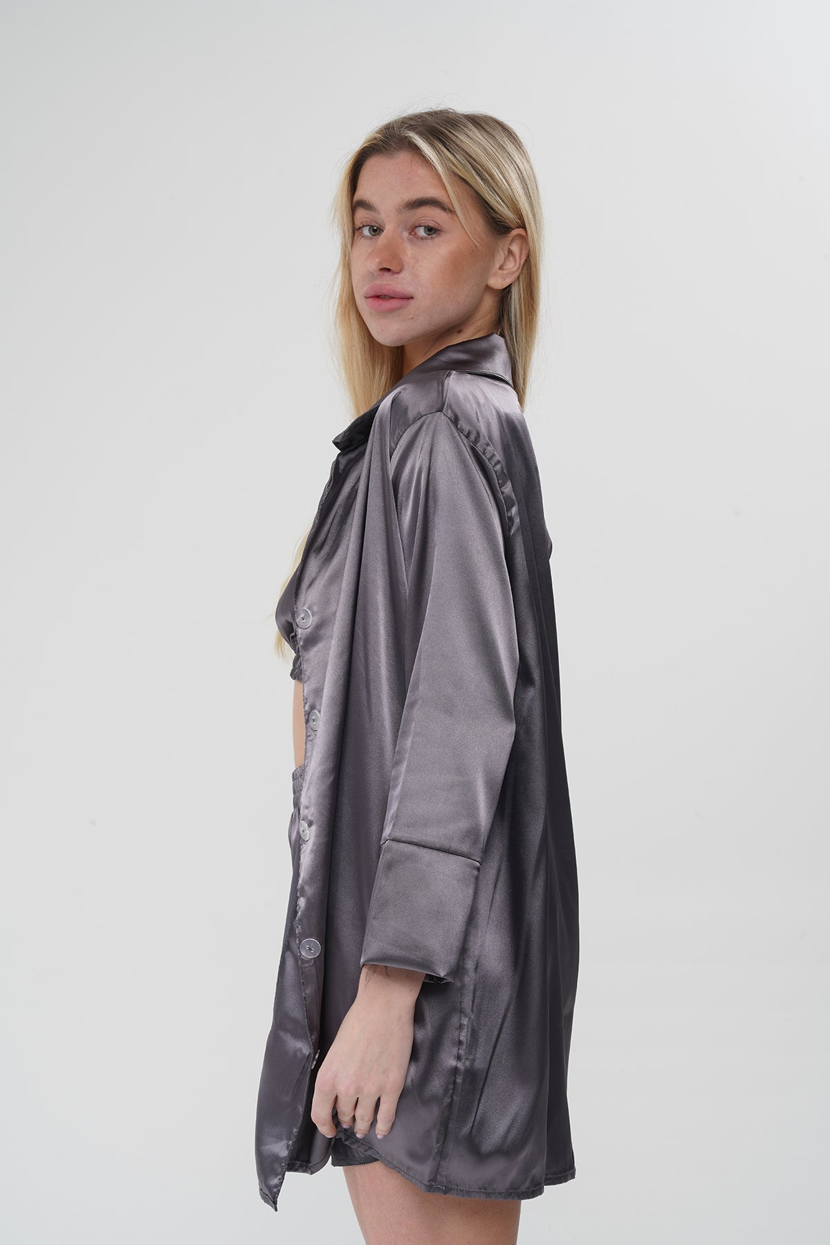 Füme Üçlü Pijama Takımı | MODALUDO - Modaludo