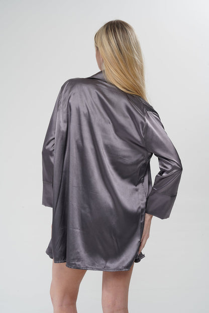 Füme Üçlü Pijama Takımı | MODALUDO - Modaludo