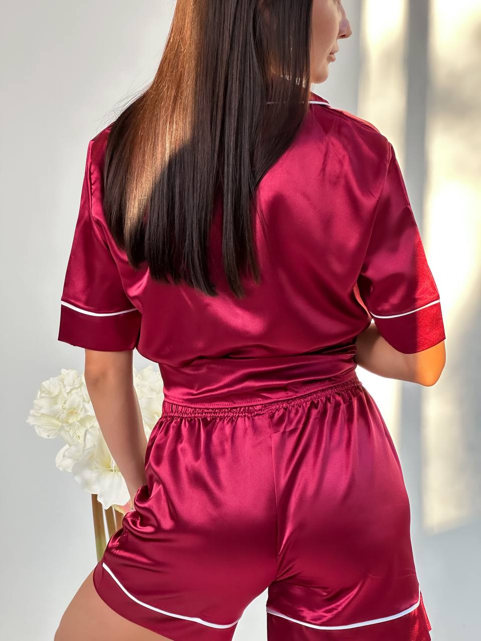 Gül Kurusu Saten Pijama Takımı - Victoria's Secret - Modaludo