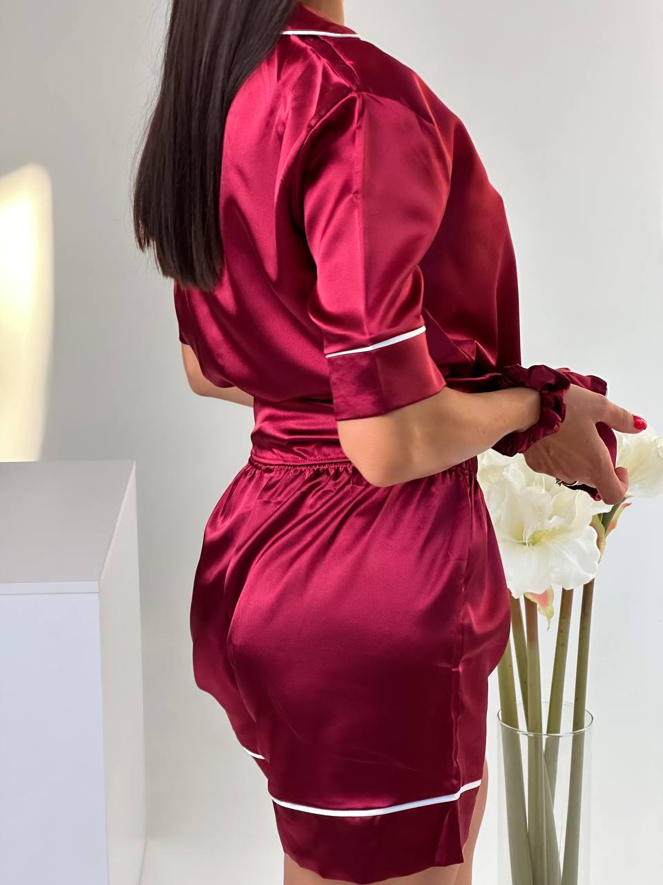 Gül Kurusu Saten Pijama Takımı - Victoria's Secret - Modaludo