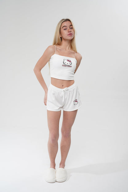 Hello Kitty Göğüs Kuplu Pijama Takımı | MODALUDO - Modaludo