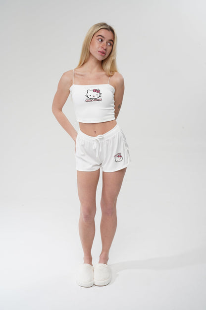 Hello Kitty Göğüs Kuplu Pijama Takımı | MODALUDO - Modaludo