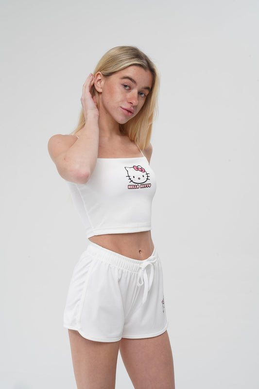 Hello Kitty Göğüs Kuplu Pijama Takımı | MODALUDO - Modaludo