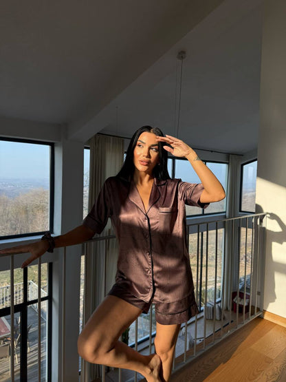 Kakao Kahvesi - Pijama Takımı | COCOLARSİ - Modaludo