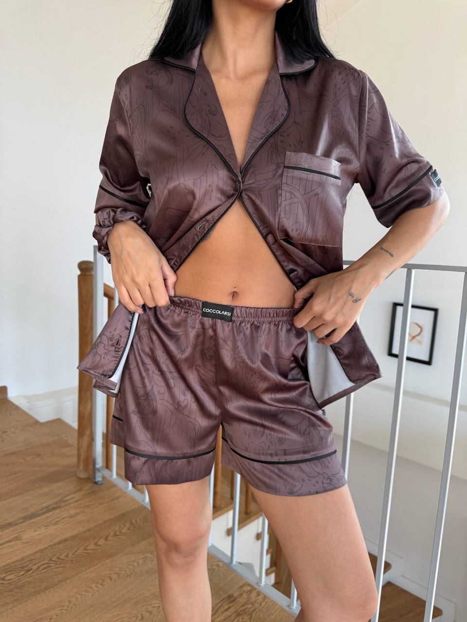 Kakao Kahvesi - Pijama Takımı | COCOLARSİ - Modaludo