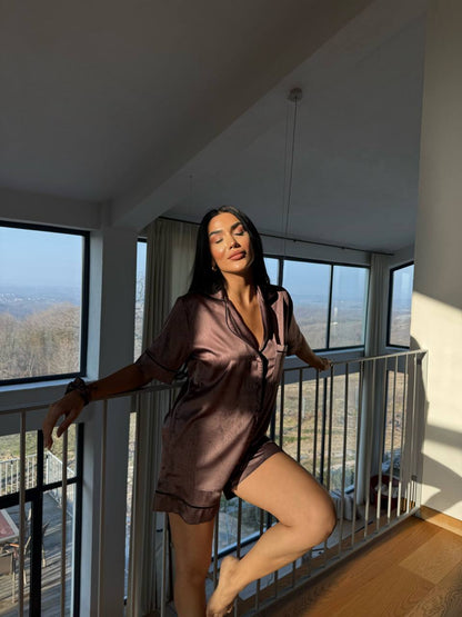 Kakao Kahvesi - Pijama Takımı | COCOLARSİ - Modaludo