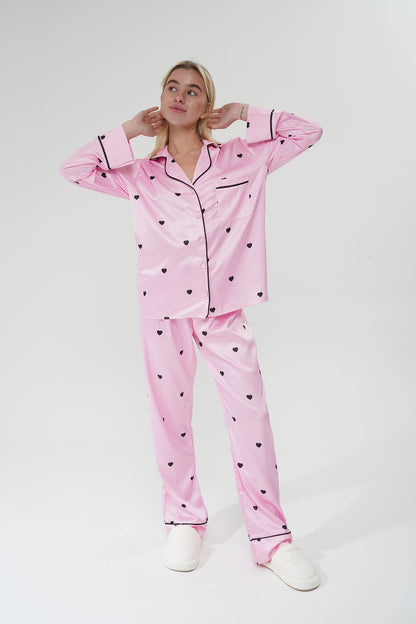 Kalpli Pembe Pijama Takımı | COCOLARSİ - Modaludo