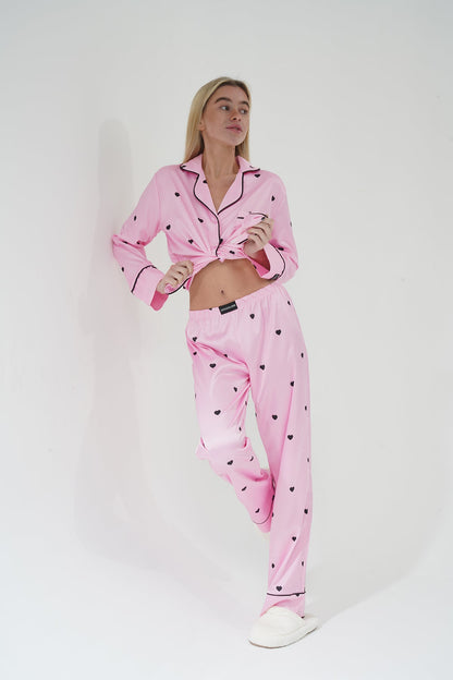 Kalpli Pembe Pijama Takımı | COCOLARSİ - Modaludo