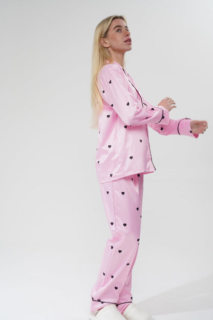 Kalpli Pembe Pijama Takımı | COCOLARSİ - Modaludo