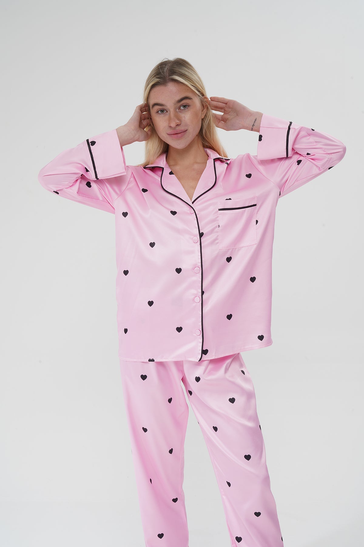 Kalpli Pembe Pijama Takımı | COCOLARSİ - Modaludo