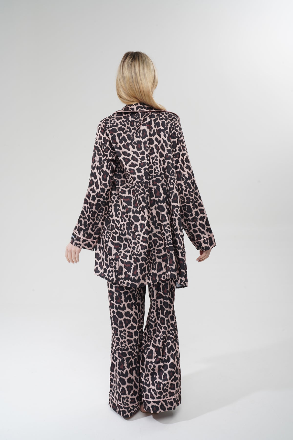 Leopar Saten Pijama Takımı | COCOLARSİ - Modaludo