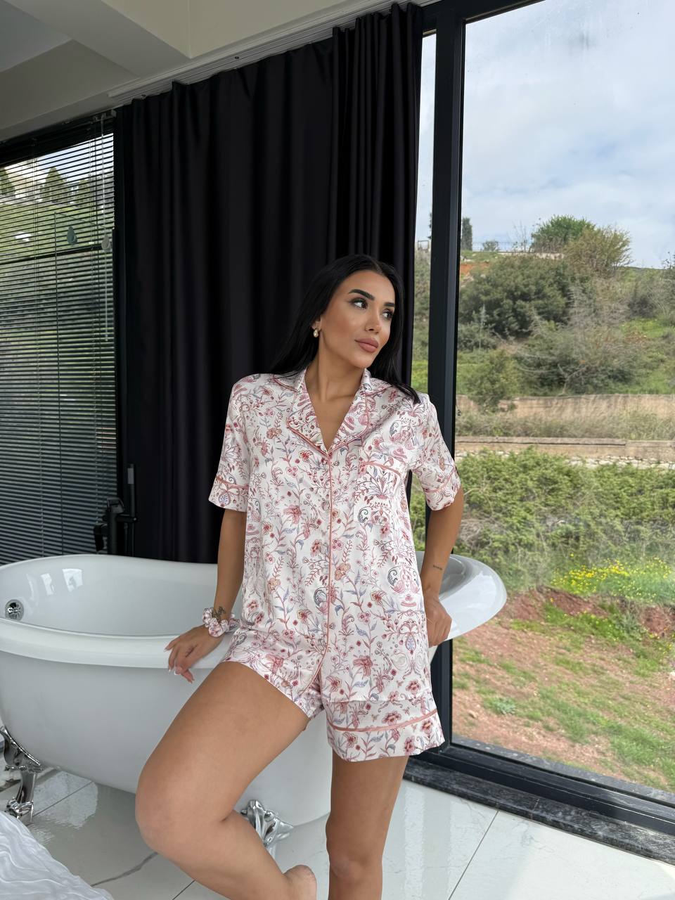 Pembe Çiçek - Pijama Takımı | COCOLARSİ - Modaludo