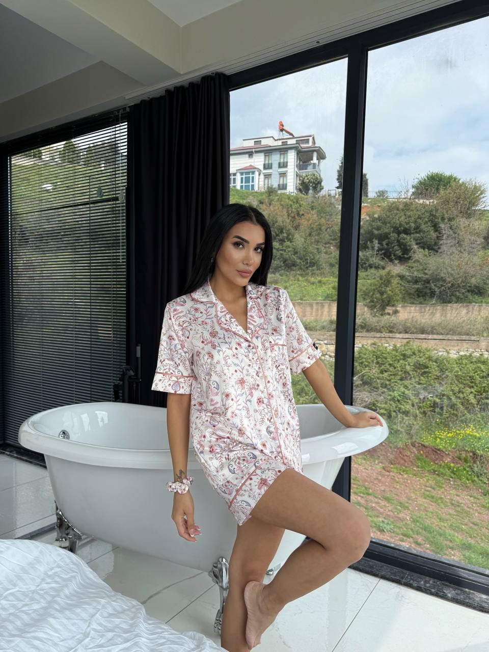 Pembe Çiçek - Pijama Takımı | COCOLARSİ - Modaludo