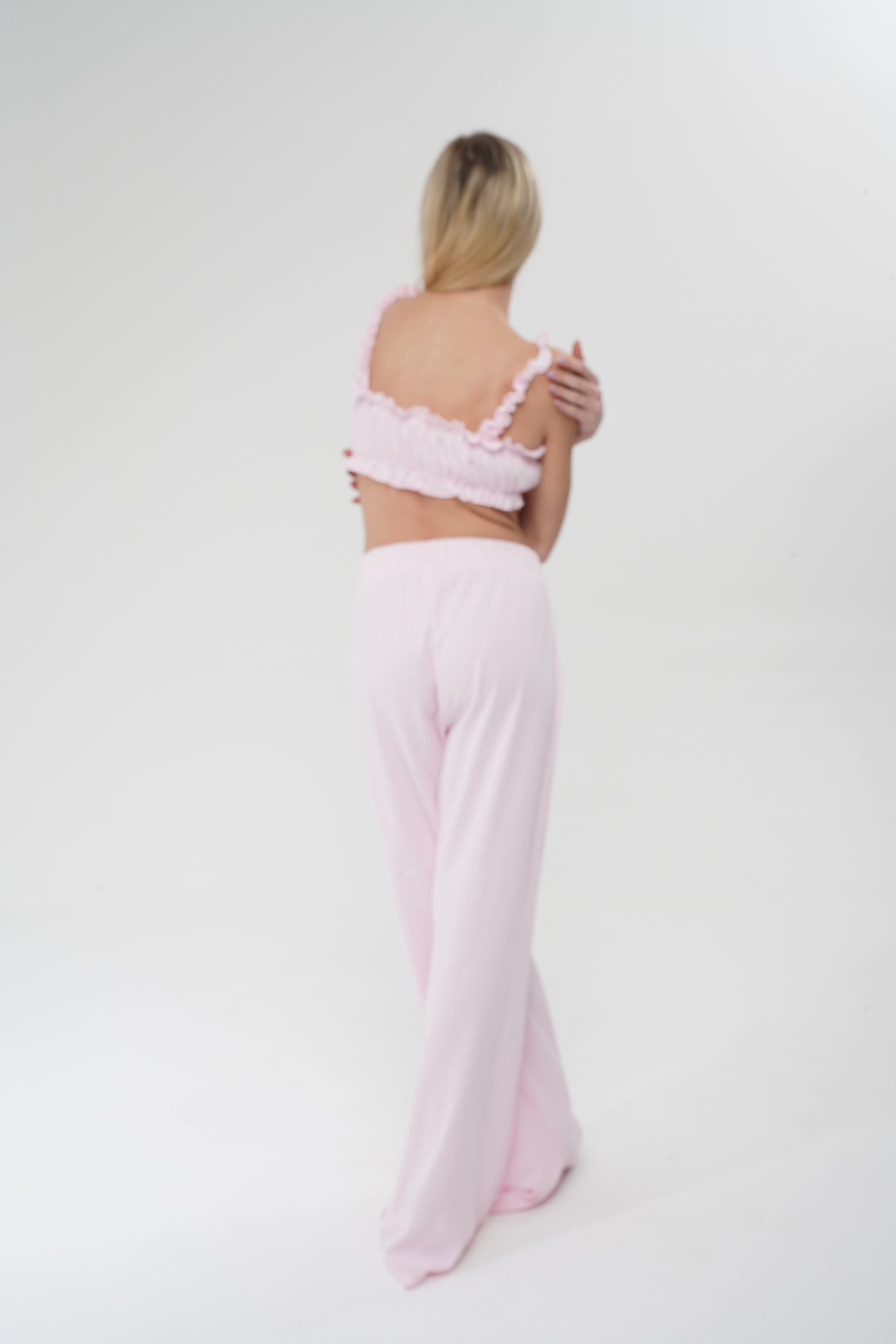 Pembe İkili %100 Pamuk Pijama Takımı | MODALUDO - Modaludo