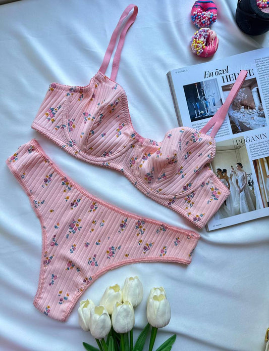 Pembe Pamuklu Takım - Modaludo