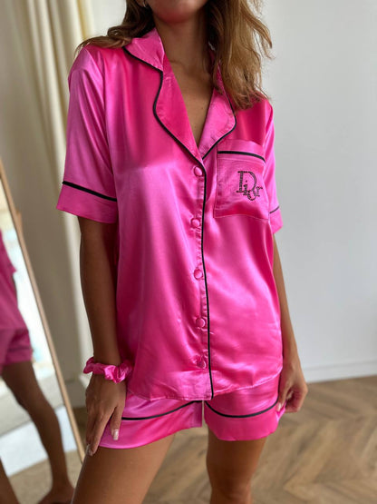 Pembe Şortlu Pijama Takımı - Dior - Modaludo