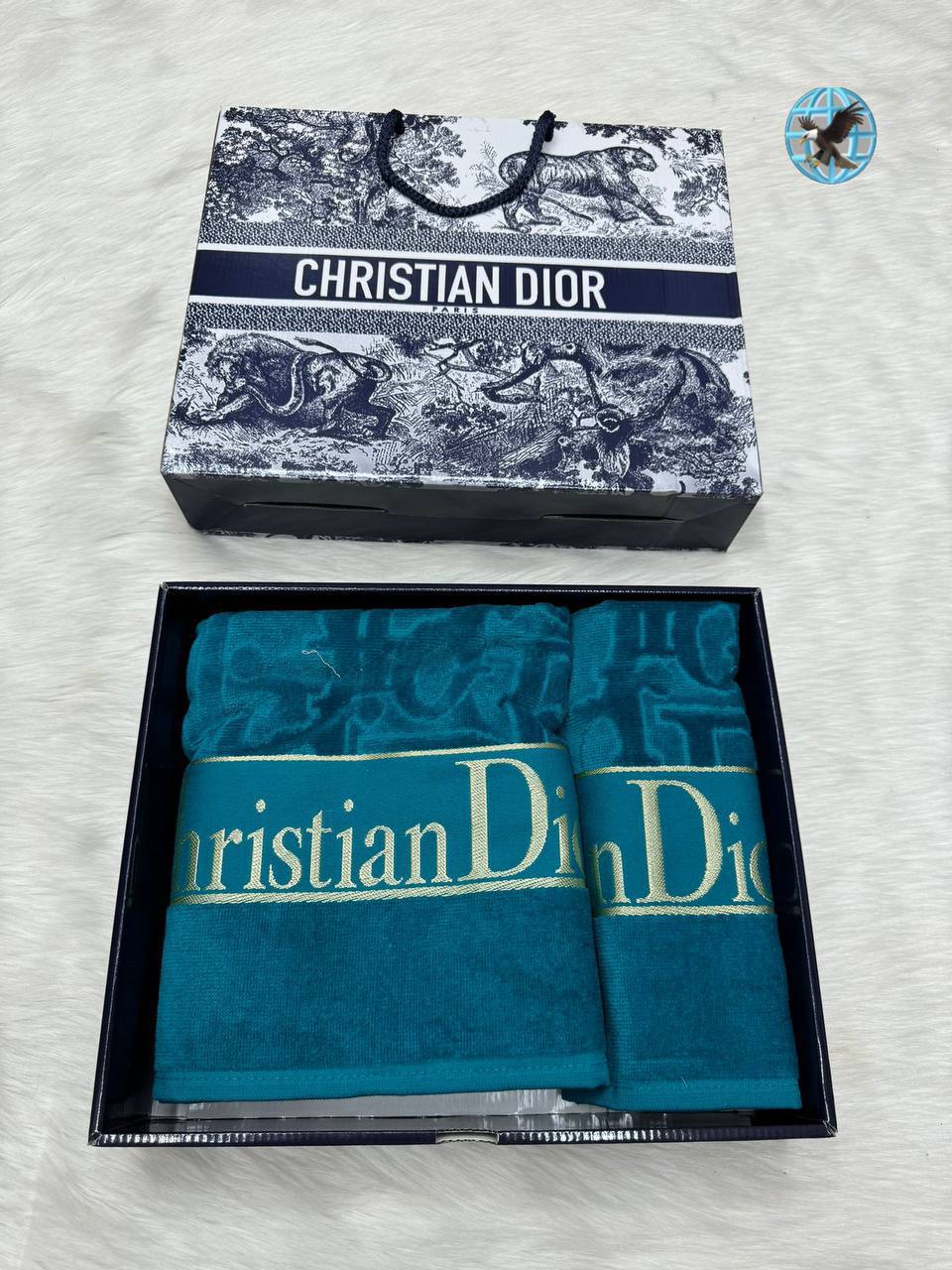 Mavi Havlu Seti- Christian Dior