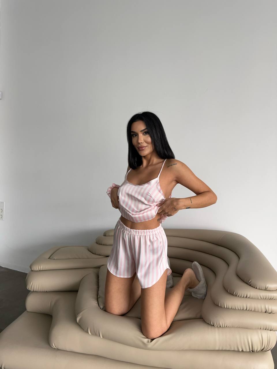 Saten Rahat Pijama Takımı - Modaludo