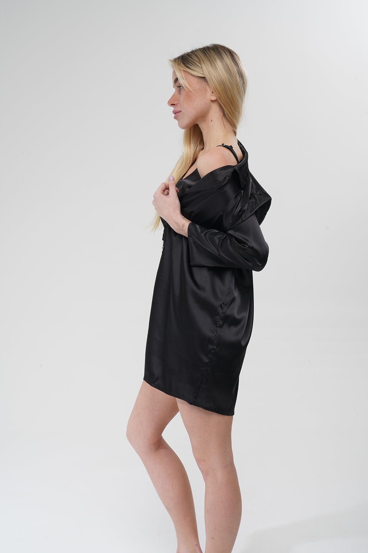 Siyah Üçlü Pijama Takımı | MODALUDO - Modaludo