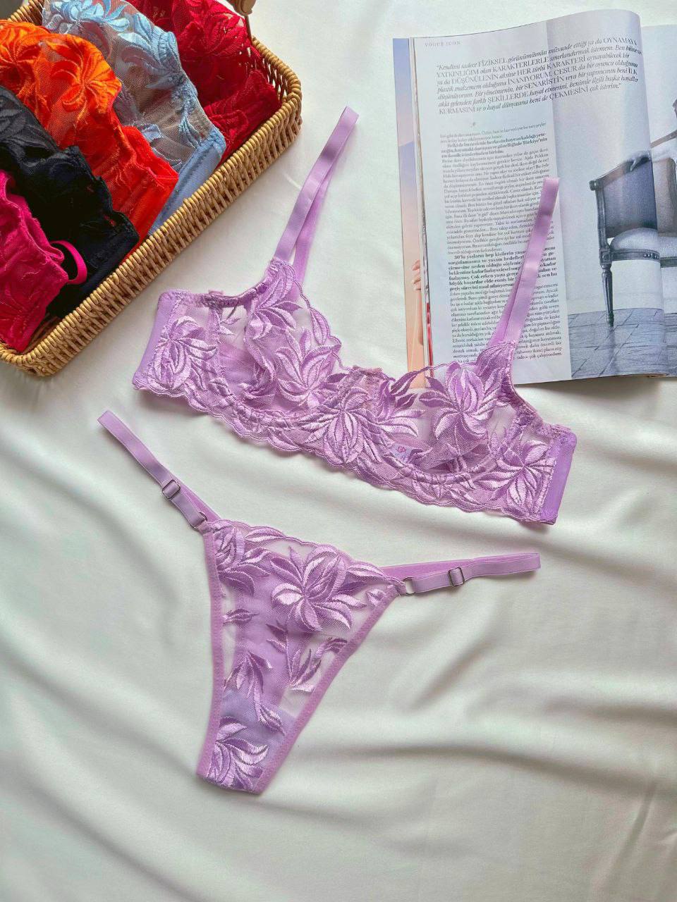 Yaprak Detay İç Çamaşırı Takımı - Modaludo